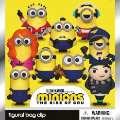 Cheapest 😉 Minions 3D Figural Bag Clip Series 1 The Rise of Gru Mystery Pack [1 RANDOM Figure] 💯