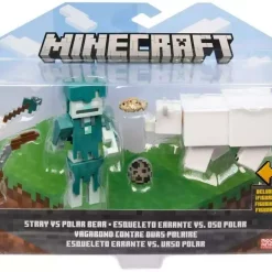 Budget 🧨 Minecraft Craft-a-Block Stray vs Polar Bear Action Figure 😀