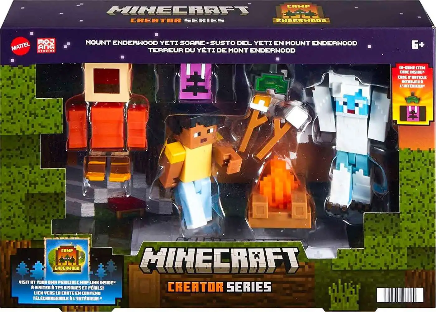 New ๐ Minecraft Creator Series Mount Enderwood Yeti Scare 3.25-Inch Playset (Pre-Order ships January) ๐