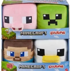 Discount ✔️ Minecraft Cuutopia Steve, Creeper, Chicken & Pig 10-Inch Plush 🧨