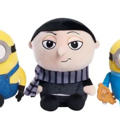 Hot Sale 🎉 Minions Rise of Gru Gru, Bedtime Bob, Kevin, Roller Skating Stuart & Otto 6-Inch Set of 5 Plush 🔔