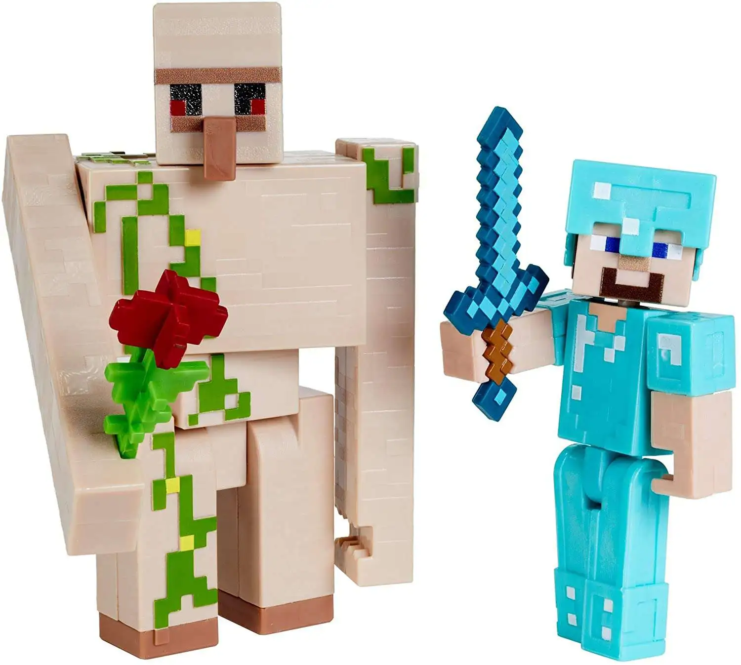 Best Sale ๐งจ Minecraft Craft-A-Block Steve & Iron Golem Action Figure 2-Pack (Pre-Order ships January) ๐ - Image 2
