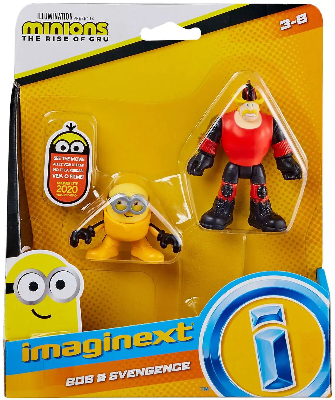 Hot Sale ๐คฉ Fisher Price Despicable Me Minions: Rise of Gru Imaginext Bob & Svengence Mini Figure 2-Pack ๐