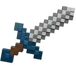 Best Sale 🤩 Minecraft Dungeons Diamond Sword Deluxe Foam Roleplay Toy [With Sound Effects!] 😀
