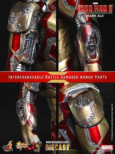 Coupon 👏 Iron Man 3 Movie Masterpiece Iron Man Mark XLII Collectible Figure 🔥 - Image 4