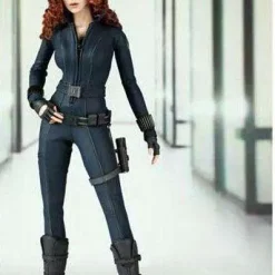 Flash Sale 😉 Iron Man 2 Movie Masterpiece Black Widow Collectible Figure [Damaged Package] 😍