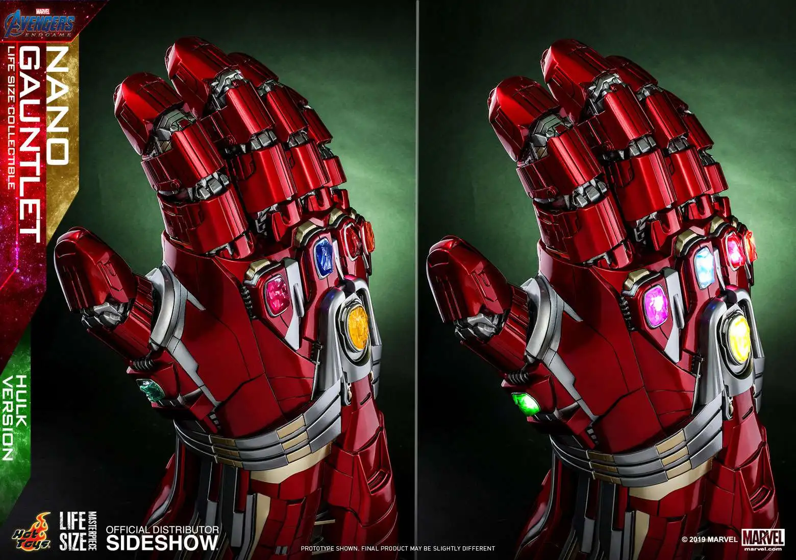 Coupon 🌟 Marvel Avengers Endgame Nano Gauntlet (Hulk Version) Full Scale Light-Up Replica LMS008 ✔️ - Image 2