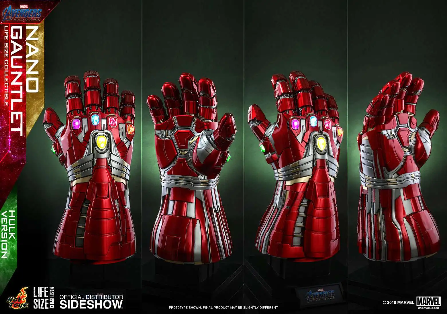 Coupon 🌟 Marvel Avengers Endgame Nano Gauntlet (Hulk Version) Full Scale Light-Up Replica LMS008 ✔️ - Image 5