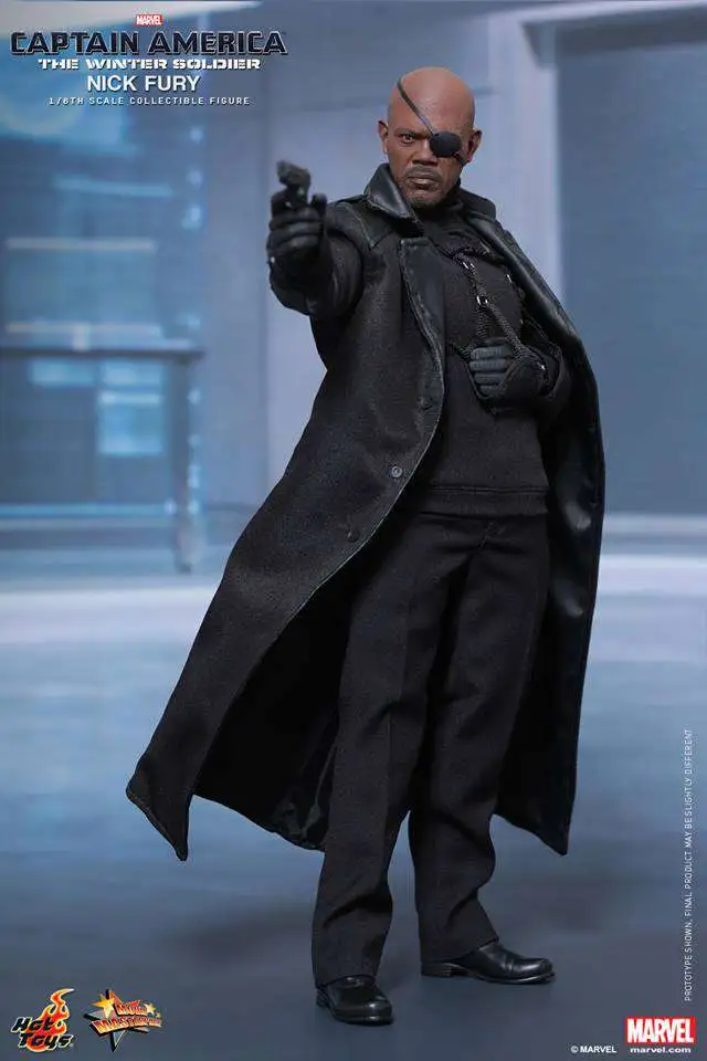 Best Pirce ๐ Marvel Captain America: The Winter Soldier Nick Fury Collectible Figure ๐ - Image 3