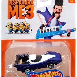 Promo 🎁 Hot Wheels Despicable Me 3 Bratt Diecast Character Car #6/6 😍