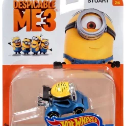 Flash Sale ⌛ Hot Wheels Despicable Me 3 Minion Stuart Diecast Character Car #2/6 💯