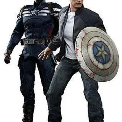Hot Sale 😉 The Winter Soldier Movie Masterpiece Captain America & Steve Rogers Collectible Figure Set 👏