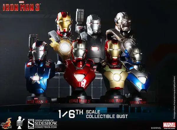 Hot Sale โ Iron Man 3 1/6th Scale Collectible Bust Set ๐