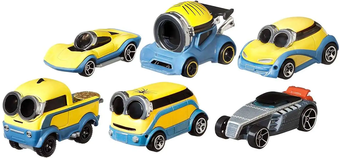 Hot Sale ๐ Hot Wheels Character Cars Minions Rise of Gru Exclusive Diecast Car 6-Pack ๐ - Image 2
