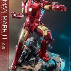 Wholesale 💯 Marvel Movie Masterpiece Diecast Iron Man Mark III Collectible Figure [2.0 Version] (Pre-Order ships January 2024) ⌛