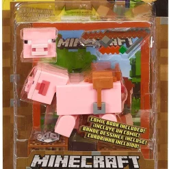 Cheap 👍 Minecraft Comic Maker Pig Action Figure [Damaged Package] 🥰