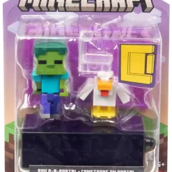 Buy ❤️ Minecraft Build-A-Portal Zombie Chicken Jockey Action Figure ❤️