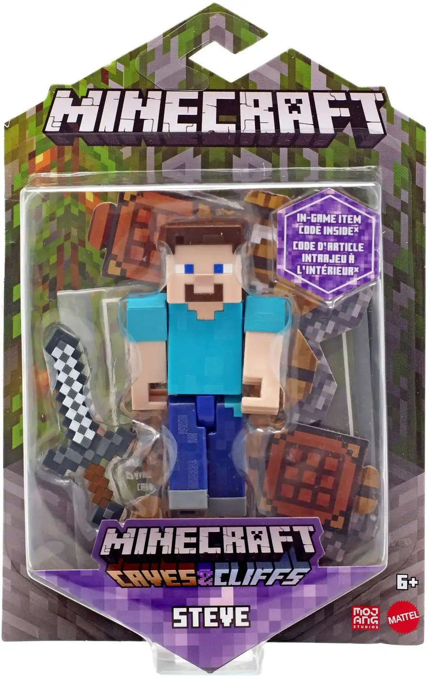 Best deal ๐คฉ Minecraft Caves & Cliffs Steve Action Figure ๐