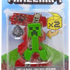 Best Sale 🎉 Minecraft Craft-A-Block Creeper Action Figure ✔️