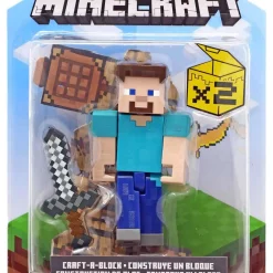 Cheap 👏 Minecraft Craft-A-Block Steve Action Figure 🥰