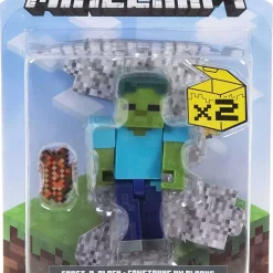 Best Sale 😀 Minecraft Craft-A-Block Zombie Action Figure 🎉