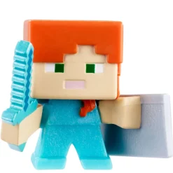 Hot Sale 👏 Minecraft End Stone Series 6 Alex with Shield 1-Inch Mini Figure [Loose] 🤩
