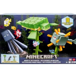 Promo 🤩 Minecraft Aquatic Defenders 3.25-Inch Playset [8 Figures] 🔔