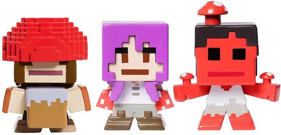 Best Pirce ๐ฅ Minecraft Biome Settlers Series 8 Mooshroom Hunter, Mooshroom Brawler & Mooshroom Glutton Mini Figure 3-Pack โจ - Image 2