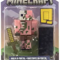 Top 10 👍 Minecraft Build-A-Portal Zombified Piglin Action Figure 🔔
