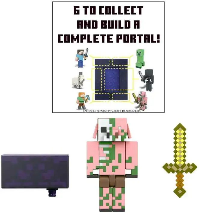 Top 10 ๐ Minecraft Build-A-Portal Zombified Piglin Action Figure ๐ - Image 4