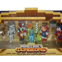 Wholesale 😉 Minecraft Dungeons Desert Temple Battle Pack Action Figure 4-Pack 🎉