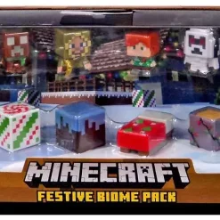Best deal ❤️ Minecraft Festive Biome Pack Mini Figure 12-Pack ✨