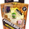 Flash Sale 👍 Minecraft Spooky (Halloween) Series 9 Steve with Hoodie, Skeleton Pig & Endereal Mini Figure 3-Pack 🥰