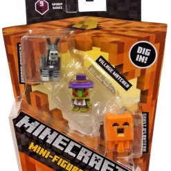 Top 10 👏 Minecraft Spooky (Halloween) Series 9 Village ⌚ Watcher, Pumpkin Ghast & Robot Donkey Mini Figure 3-Pack 🧨