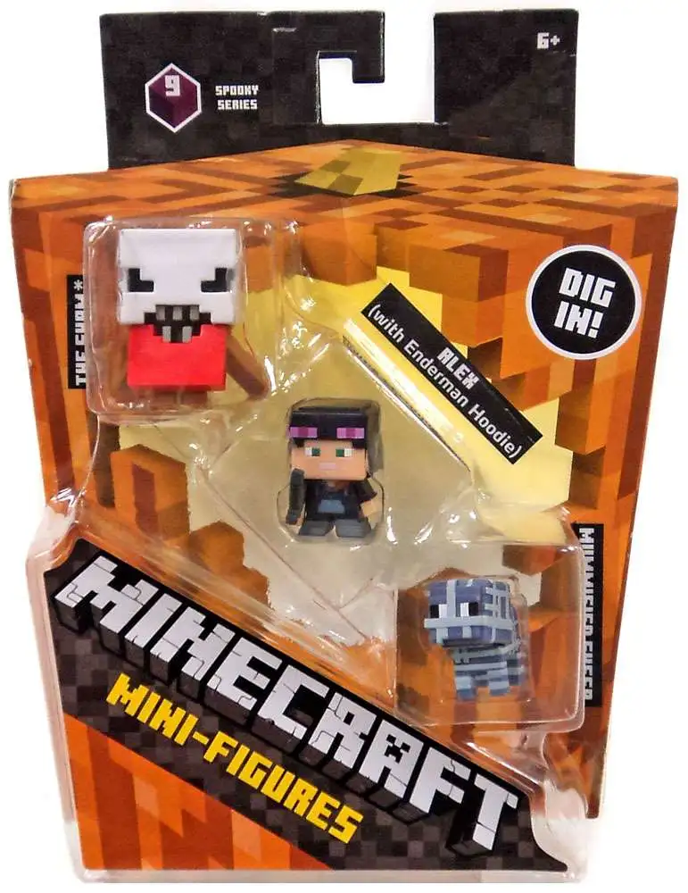 Best deal π Minecraft Spooky (Halloween) Series 9 Alex with Hoodie, Mummified Sheep & The Sham Mini Figure 3-Pack π₯°