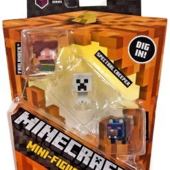Best Pirce ✨ Minecraft Spooky (Halloween) Series 9 Spectral Creeper, Wolfman & Farlander Mini Figure 3-Pack 🤩