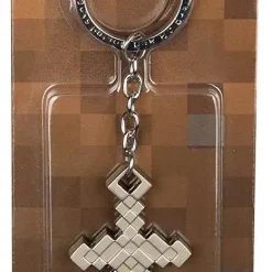 Promo 🥰 Minecraft 3D Metal Sword Keychain ⌛