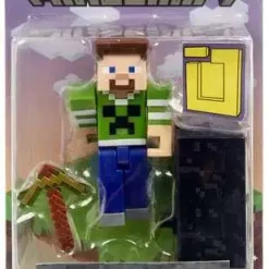 Top 10 ✨ Minecraft Build-A-Portal Steve Action Figure [Creeper 👚 Shirt] 🤩