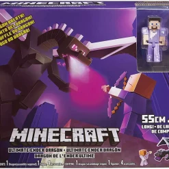 Budget 🥰 Minecraft Ultimate Ender Dragon Action Figure Set [20" Wingspan, Damaged Package] 🎉