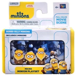 Promo 😉 Despicable Me Minions Movie Bored Silly Minions 2-Inch Micro Playset ⭐
