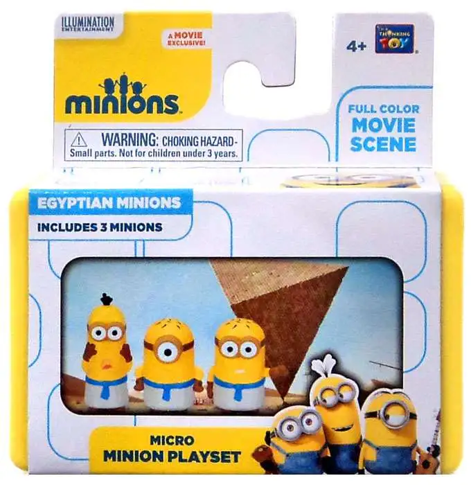 Promo 💯 Despicable Me Minions Movie Egyptian Minions 2-Inch Micro Playset 🛒
