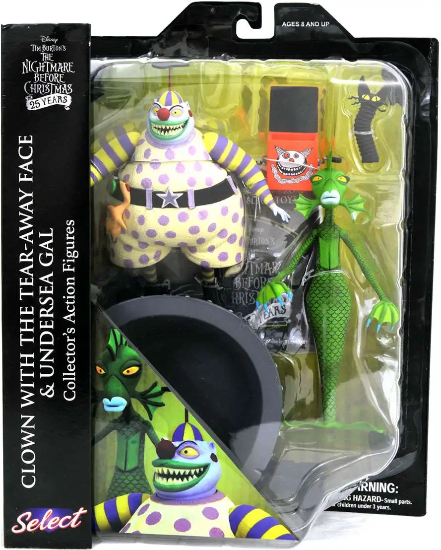 Brand new 💯 Nightmare Before 🎅 Christmas Series 6 Clown & Undersea Gal Action Figure 2-Pack 💯 - Image 2