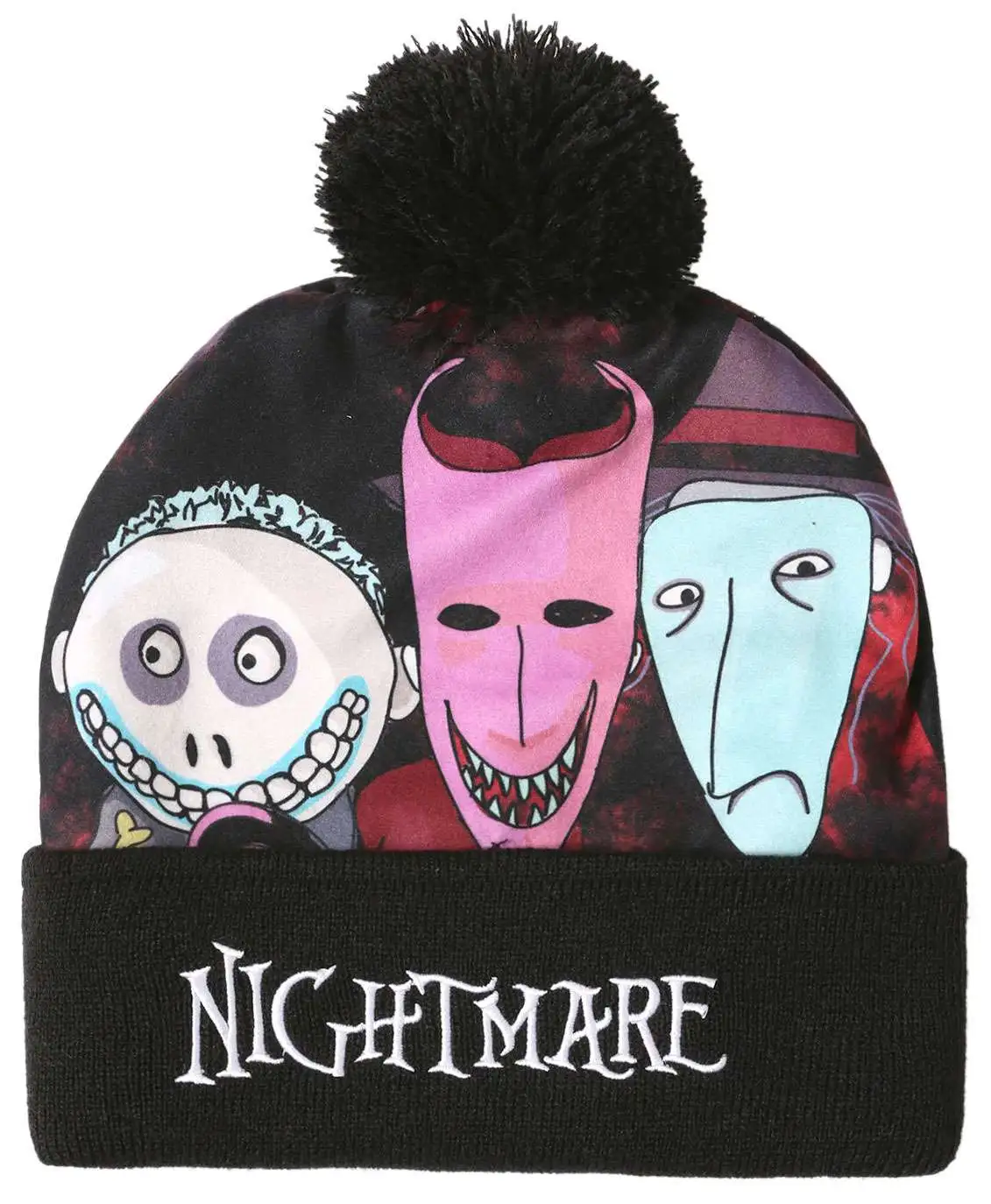 Cheapest โค๏ธ Nightmare Before ๐ Christmas Oogies Boys Pom Beanie Hat โญ