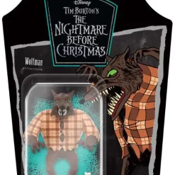 Outlet 🎉 ReAction Nightmare Before ❄ Christmas Wave 2 Wolfman Action Figure 😉
