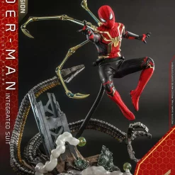 Coupon 😉 Marvel Spider-Man: No Way Home Movie Masterpiece Spider-Man Integrated Suit Collectible Figure [Deluxe Version] (Pre-Order ships January) ⭐