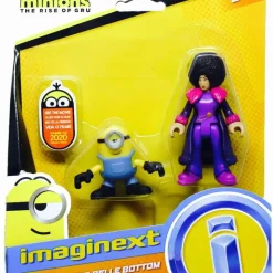 Discount 👍 Fisher Price Despicable Me Minions: Rise of Gru Imaginext Stuart & Belle Bottom Mini Figure 2-Pack [Damaged Package] 👏
