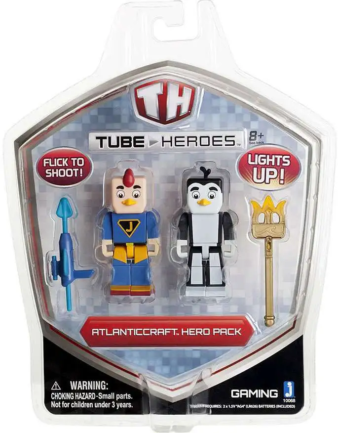 Coupon ๐งจ Tube Heroes AtlanticCraft Hero Pack Action Figure 2-Pack ๐