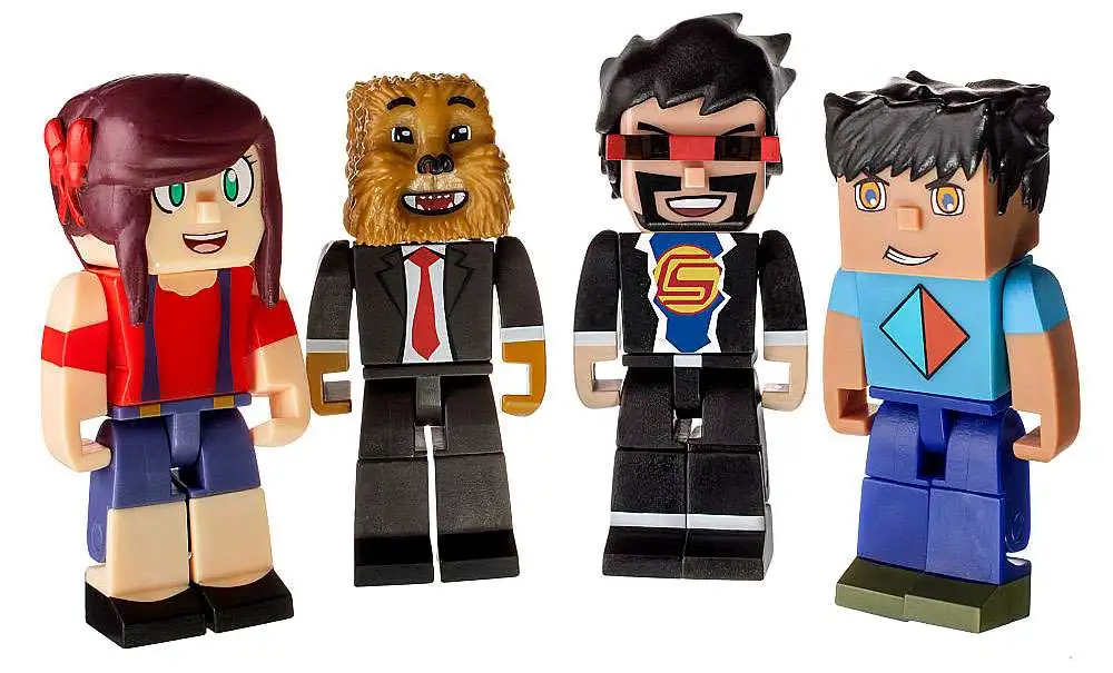New ๐ Tube Heroes AshleyMarieeGaming, JeromeASF, CaptainSparklez & Vikkstar123 Action Figure 4-Pack ๐งจ - Image 2