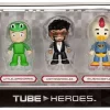Discount 🎉 Tube Heroes TinyTurtle, LittleLizardgaming, CaptainSparklez, AtlanticCraft Joe & AtlanticCraftCody Action Figure 5-Pack 😀