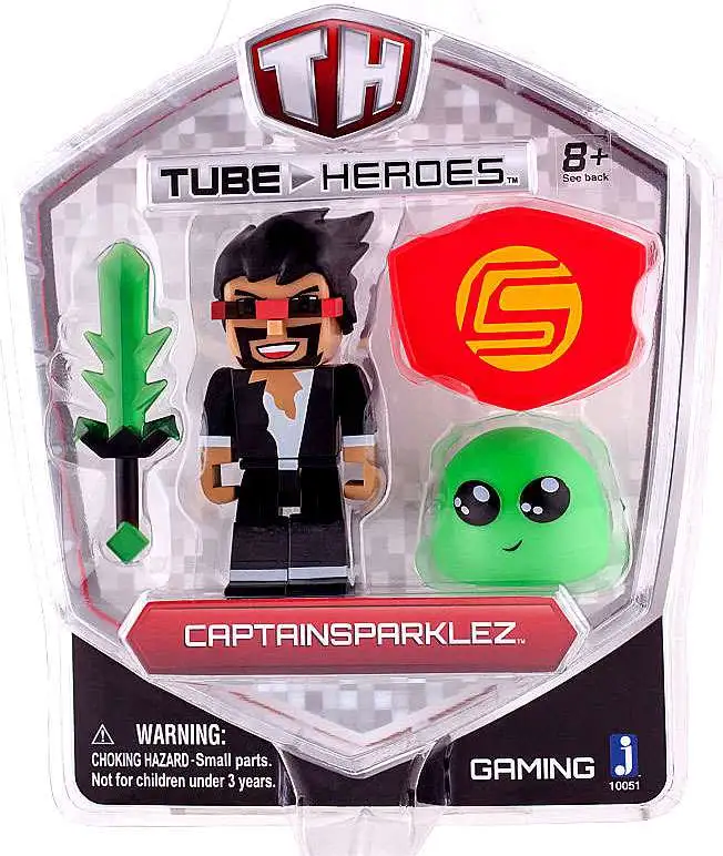 Discount 😍 Tube Heroes CaptainSparklez Action Figure 🥰